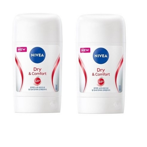 니베아 드라이 콤포트 스틱타입 데오드란트 1통, 50ml, 2개