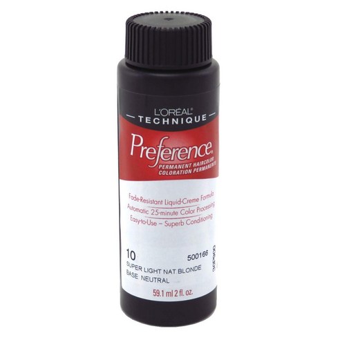 로레알 프리퍼런스 퍼머넌트 헤어컬러 59.1ml, 10 Super Light Natural Blonde, 1개