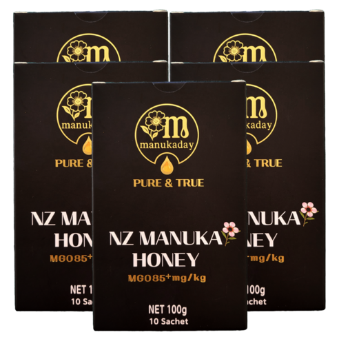 마누카데이 마누카허니 MGO85+ 샤셰 스틱형 10개입, 5개, 100g