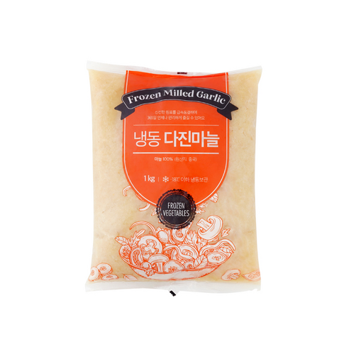 글로벌 냉동 다진 마늘 1kg, 2개