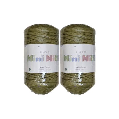미니밀리실 버블 토트백 150g (총 300g), 2개, 717 올리브