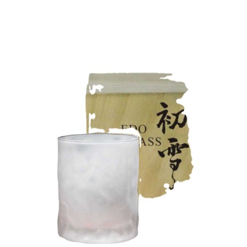 ANKRIC 물컵 일본 손으로 만든 망치질 첫 눈 질산염 컵 위스키 유리 컵 가정용 티 컵 음료 맥주 유리 컵, 서리가 내린 첫 눈 로그 박스, 기본값