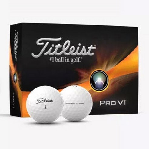 타이틀리스트 pro v1 v1x 골프공 골프볼 3피스 4피스, Pro V1 White, 12개입, 1개