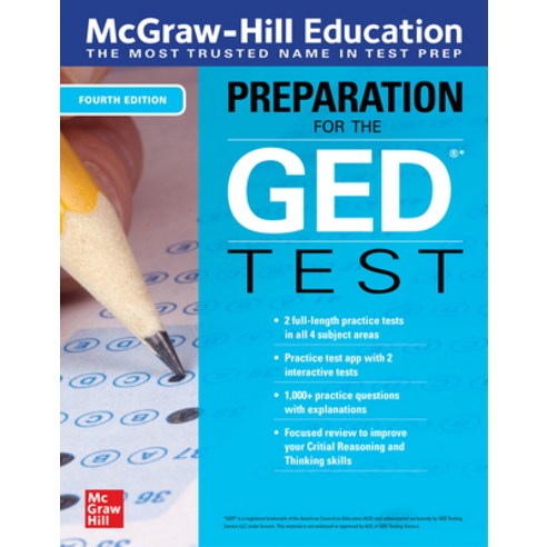 McGraw-Hill Education Preparation for the GED Test Fourth Edition Hardcover