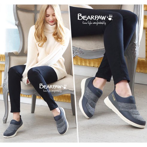 베어파우여성슬립온 추천상품 베어파우(BEARPAW) LITE PADDING 패딩슬립온 K3377049LC 차콜