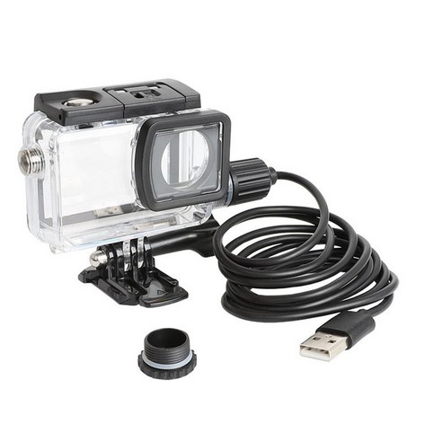 AFBEST SJCAM Sj8 시리즈 스포츠 카메라 특수 액세서리 Pro 충전 방수 케이스 보호 쉘, 검정