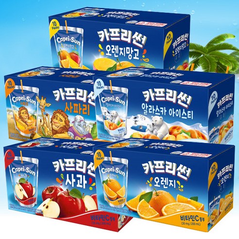   농심 카프리썬 오렌지, 200ml, 20개