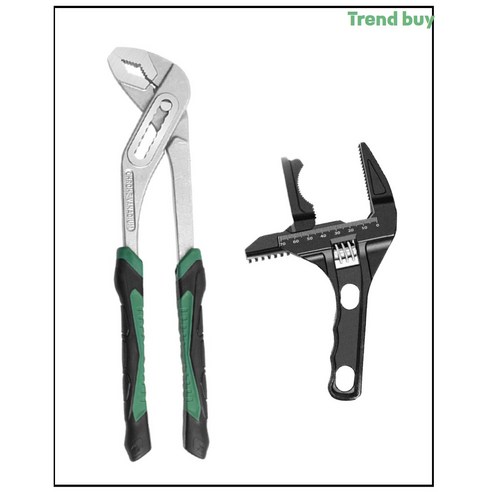 트렌드바이 수전공구 첼라+다용도 몽키, 주방욕실 첼라+몽키스패너, 1세트