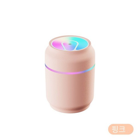 아이디어 현채컵 공기 가습기 테이블 가정용 차량 적재 공기 가습기 USB 인쇄, 핑크(dq101) 300ml