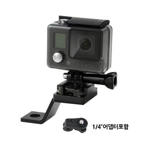 고프로 호환 액션캠 오토바이 백미러 사이드미러 거치대 마운트, 1