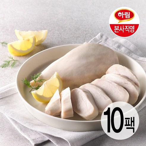 하림 수비드 닭가슴살 레몬, 100g, 10개