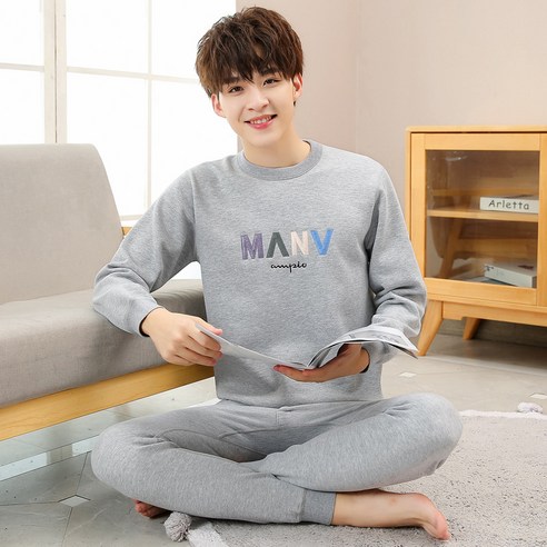 청소년 보온 속옷 남자 가후 가모 초고교생 대동 순면 가을 옷 가을 바지 학생