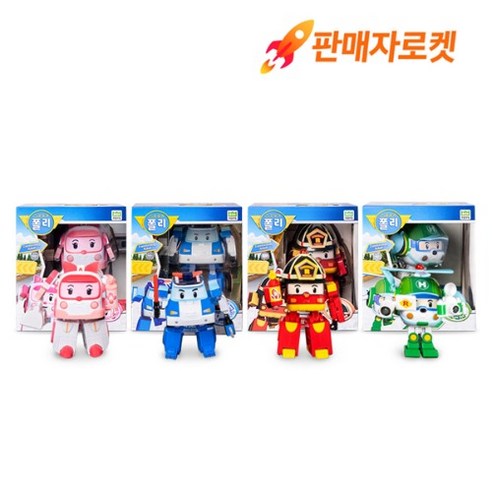 로보카폴리 변신로봇 디럭스 4종세트 (폴리 로이 엠버 헬리), 디럭스 세트, 단품, 1개