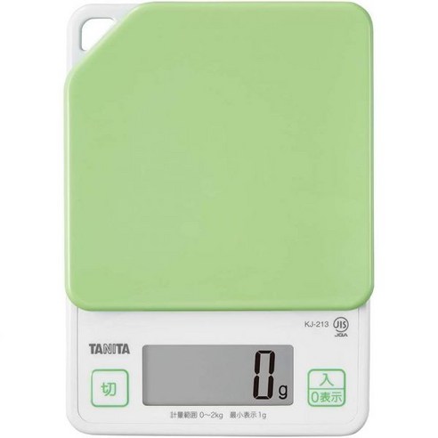 타니타 KJ-213GR 주방 저울 디지털 그린 아보카도 2kg, green