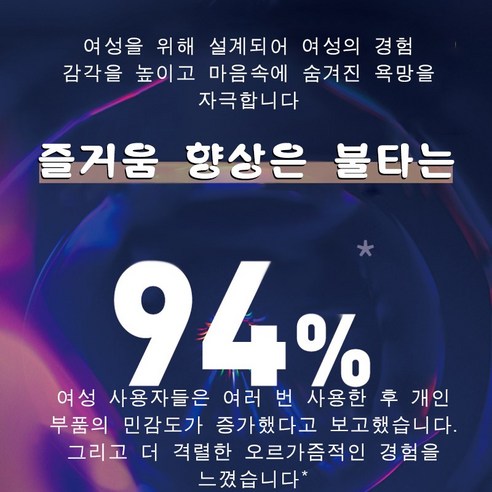 여성의 쾌감을 증진하고 친밀한 순간을 향상시키는 레이디스 밸런스 젤