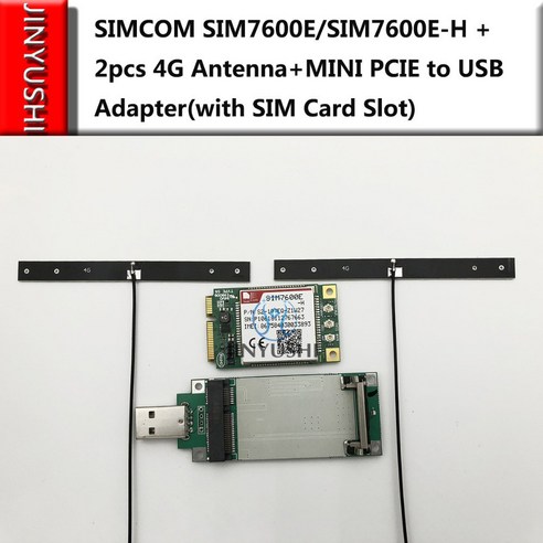 SIMCOM SIM7600E/SIM7600E-H + 2pcs 4G 안테나 + 미니 PCIE-USB 어댑터 SIM 카드 슬롯 멀티 밴드 LTE 모듈 CAT4 모듈, 1개 SIMCOM SIM7600E/SIM7600E-H + 2pcs 4G 안테나 + 미니 PCIE-USB 어댑터 SIM 카드 슬롯 멀티 밴드 LTE 모듈 CAT4 모듈, 1개