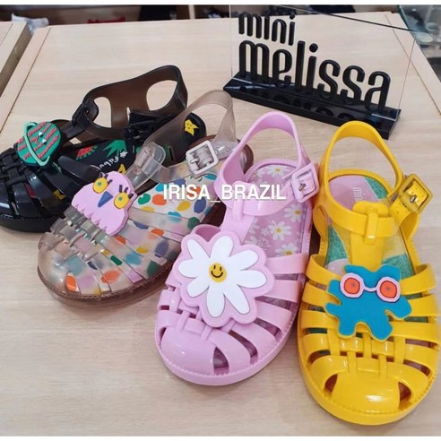 작시 미니멜리사 패밀리 유아 아동 여아 사페카 SAPECA 리본 나비 젤리샌들 젤리슈즈