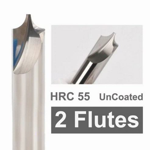 카바이드 반경 코너 라운딩 커터 엔드 밀 부 R R02 R03 R04 R05 R1 R2 R3 R4 R5 R6 CNC 모따기 라우터 비트, 27.R0.75xD4x50L - UnCoated 2F