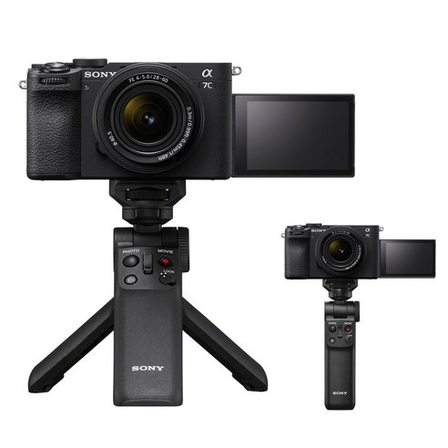 소니 미러리스 A7C2 (본체+SEL2860 렌즈)+GP-VPT2BT 블루투스 그립/A7CM2/공식대리점, 블랙+블랙