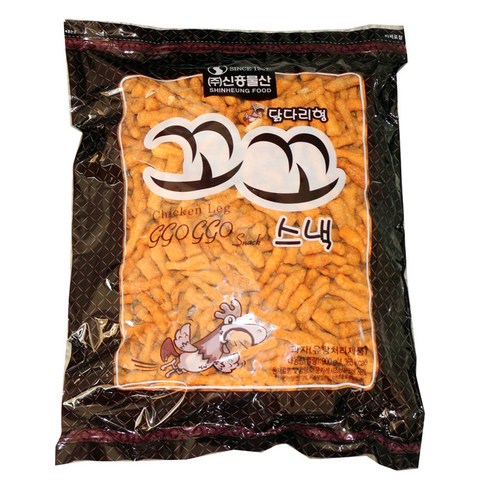 꼬꼬스낵 신흥식품 닭다리형 꼬꼬스낵  900g, 1개