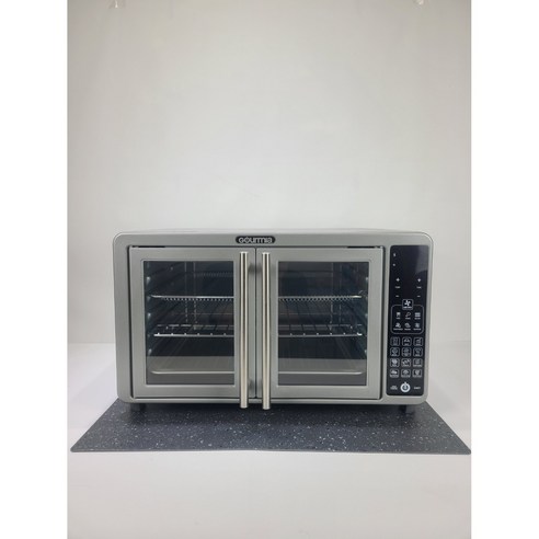오븐받침 에어프라이어오븐 깔개 열차단 받침대 독일모티프매트, 블랙실버 도트, 1개