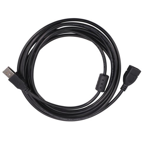 USB 확장 데이터 케이블 2.0 컴퓨터를위한 여성 긴 코드에 남성, 검정, 3m.