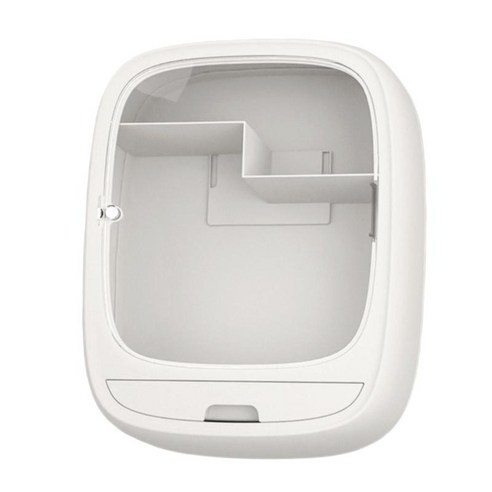 벽걸이 형 화장품 보관함 욕실 주방 욕실 용 캐비닛 주최자 케이스 매달려, 34x27x10.5cm, 하얀, 플라스틱