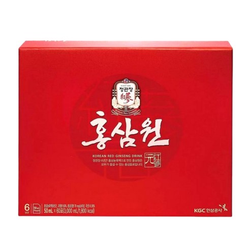정관장 홍삼원 선물세트 50ml 60포 + 쇼핑백, 3L, 1개