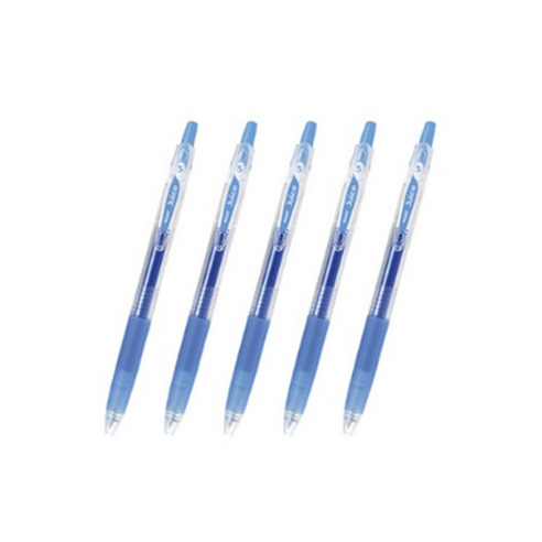 파이롯트 주스 젤잉크펜 0.38mm LJU-10UF, 아쿠아블루, 5개