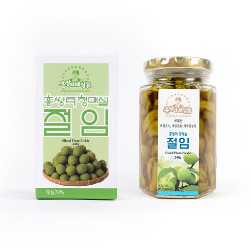 식품명인 홍쌍리 청매실농원 매실장아찌, 430g, 4개