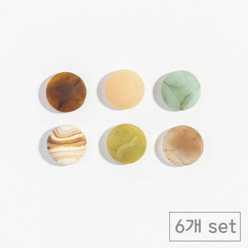 84x84 냉장고 현관문 인테리어 자석 마그넷, 무광시럽원6p