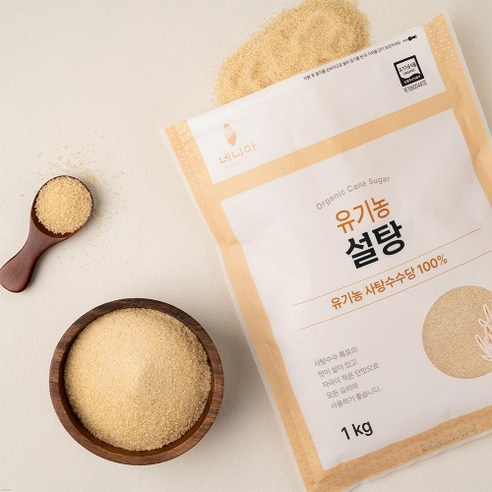 네니아 유기농 설탕 1kg, 1kg, 1개