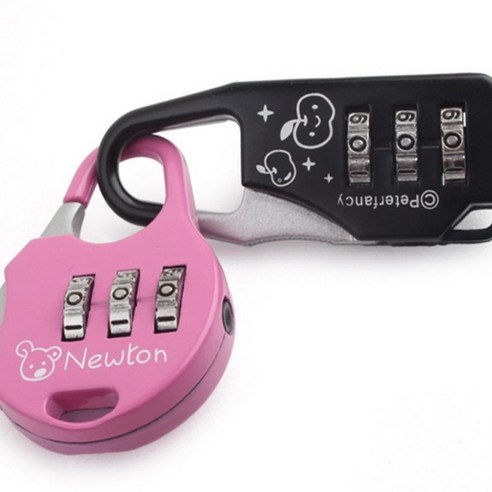 기획큐티 3단 다이얼 자물쇠 자물쇠 열쇠 비밀번호 보조키 잠금 안전키 여행용 잠금장치 번호열쇠 번호자물쇠 보안용품 생활용품, 원형, 원형