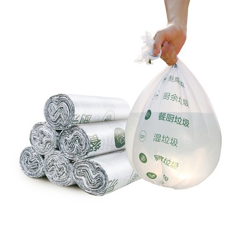 주방 쓰레기봉투 분류 건습 쓰레기봉투 가두 평구 팔절 쓰레기봉투 거리 가정 일용 비닐봉투, 재활용 가능 - 투명도 45*50CM 7마리/볼륨