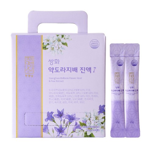천양삼 쌍화 약도라지배 진액스틱 100포, 2개, 1.5kg