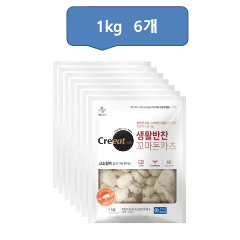 셰프솔루션 경양식 꼬마 돈까스 1kg, 1kg, 6개