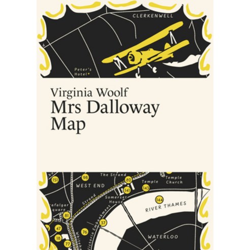 (영문도서) Virginia Woolf Mrs Dalloway Map Hardcover, Paris Grafik, English, 9789152721773