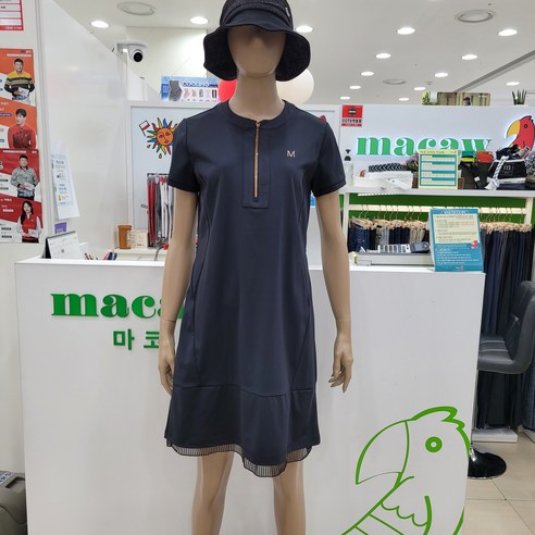 골프원피스 마코 모다남양주 여성 밑단스트라이프 메쉬 라운드 원피스MMW2OP6117 Best Top3