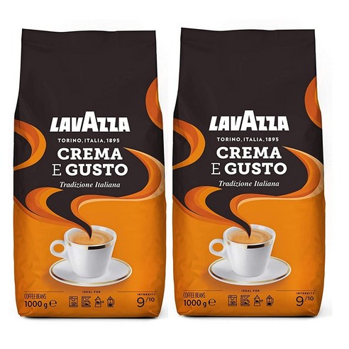 Lavazza 독일 크레마 에 구스토 트래디셔널 이탈리안 원두 1kg, 1개