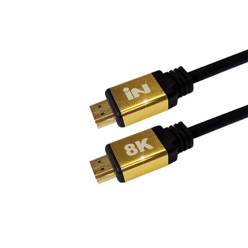 인네트워크 HDMI 2.1V 8K 골드메탈 케이블 IN-H21V015M, 1개, 1.5m.