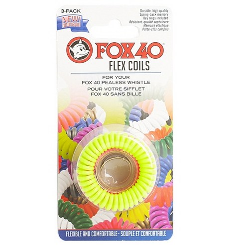 폭스40 호룰라기 플펙스코일 스프링 손목줄 3P 4종 호각줄 호각코일 손목줄, 7002_0000, 3개