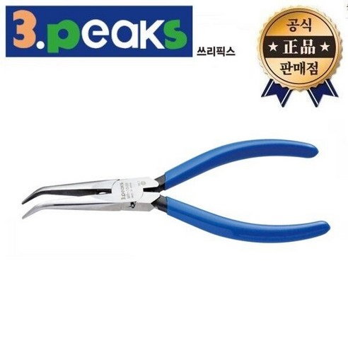 3PEAKS 롱노우즈플라이어 MR-150B MR150B 마이크로 정밀 라디오뺀치 쓰리픽스 일본산 롱노우즈 플라이어, 1개 3peaks롱노즈