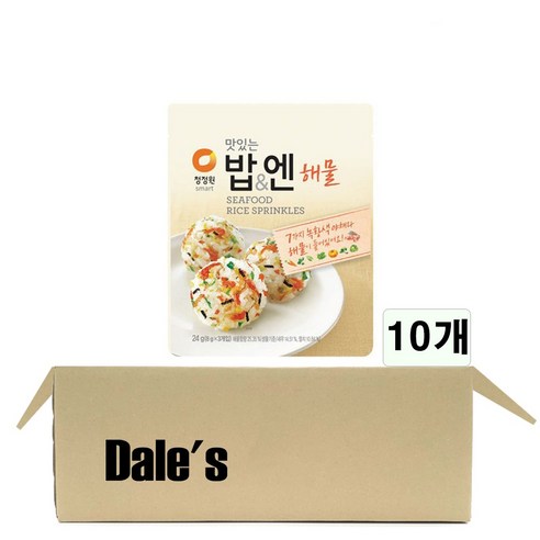 데일즈기획 대상 청정원 밥엔해물, 24g, 10개