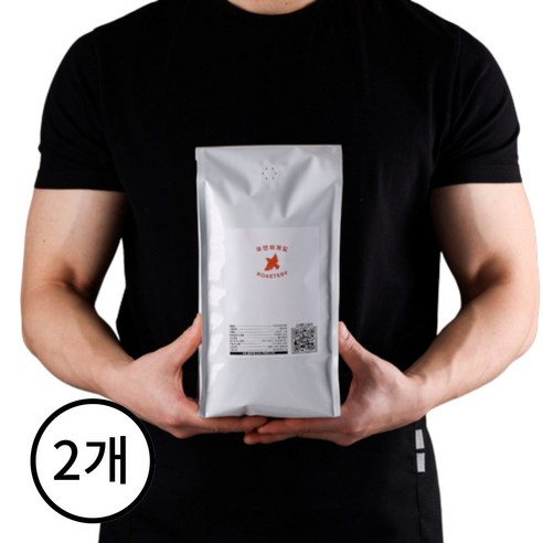 우연하게도 다크초콜렛 블렌드 커피 원두, 2개, 1kg, 홀빈(분쇄안함)
