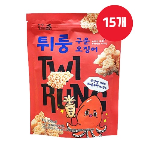튀룽 구운오징어 77g x 15개