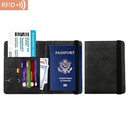 fooi 해킹방지 여권케이스 스키밍방지 RFID 차단 멀티포켓 여권지갑