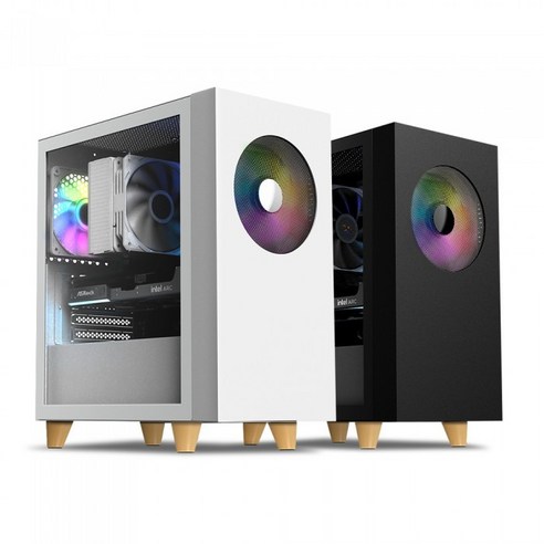 마이크로닉스 WIZMAX 우퍼 딥톤 (화이트) 컴퓨터 케이스 M-ATX 미니타워