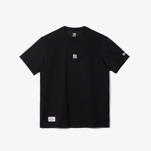 뉴에라 공식스토어 뉴에라 남여공용 MLB 베이직 뉴욕 양키스 티셔츠 블랙 13731451