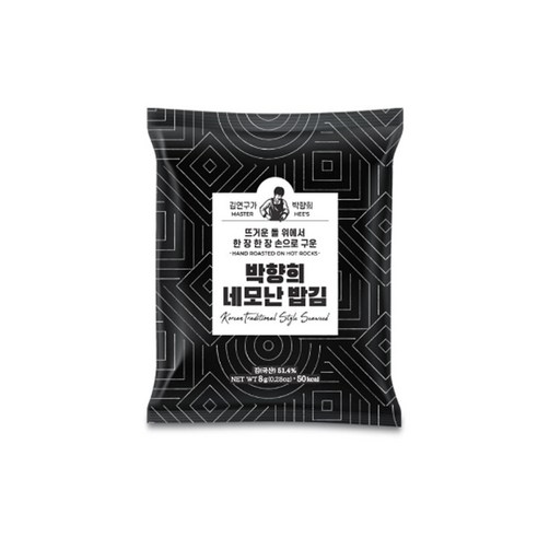 [수제명품김]박향희 네모난 밥김, 8g, 12개