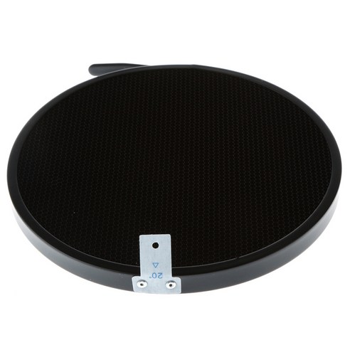 사진 스튜디오 168mm 20 학위 허니 콤 그리드 7 "반사판 기관총 블랙, 합금